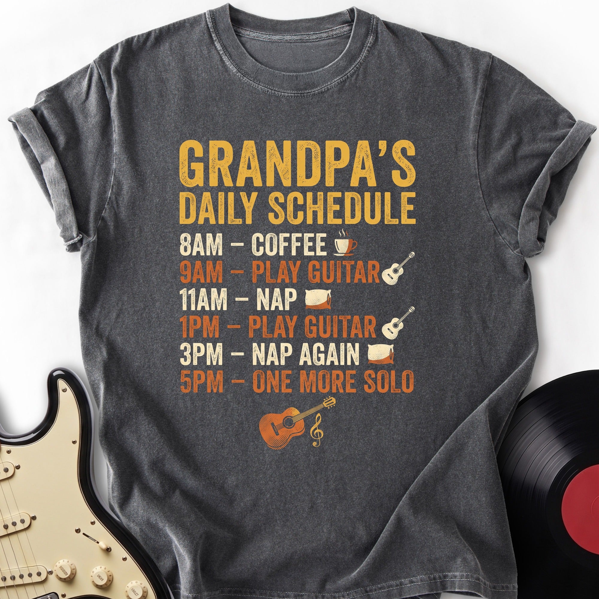 Grandpa's Daily Schedule T-shirt