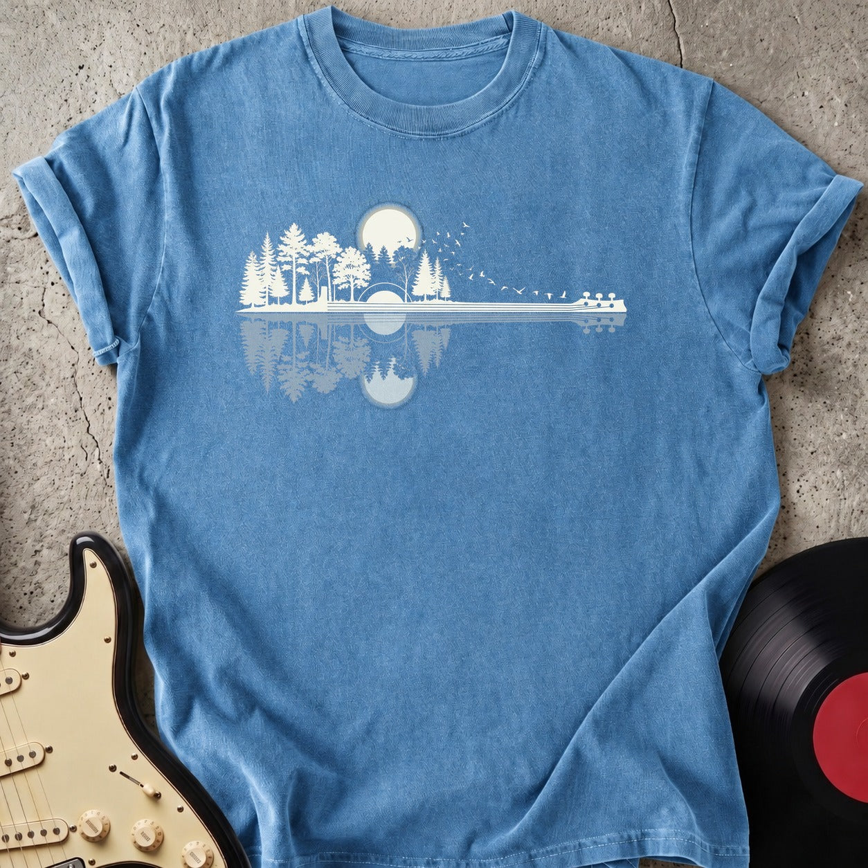 Guitar Lake Reflection T-shirt