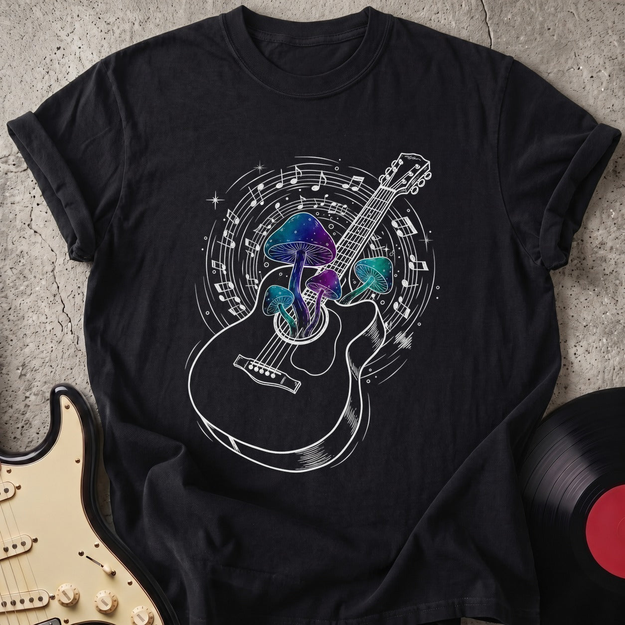 Guitar Mushroom T-shirt