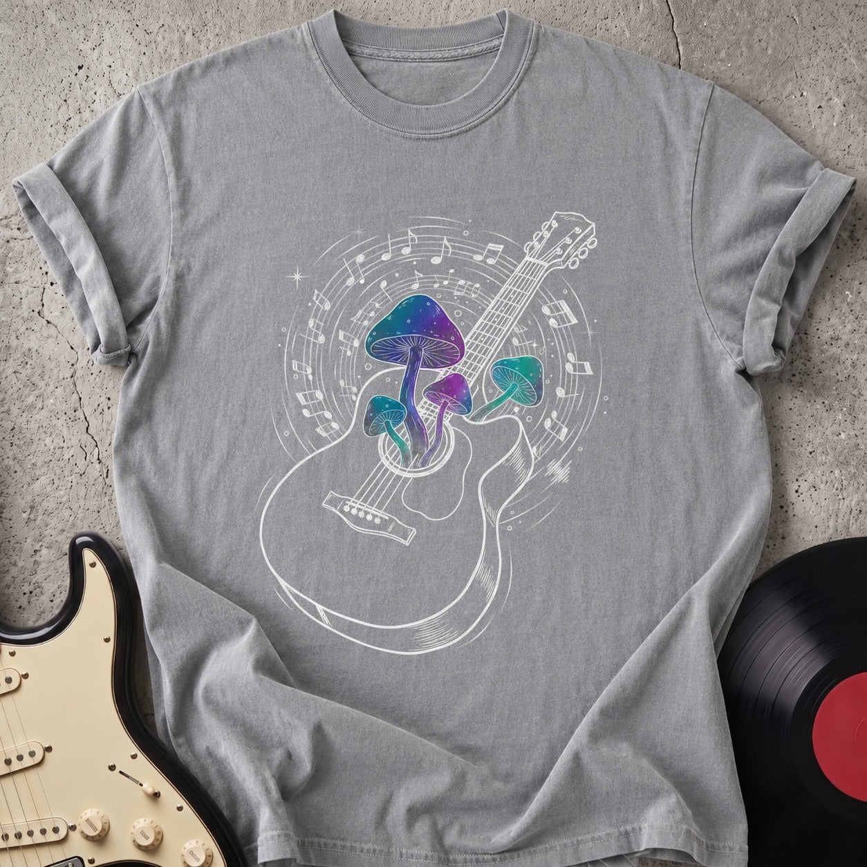 Guitar Mushroom T-shirt
