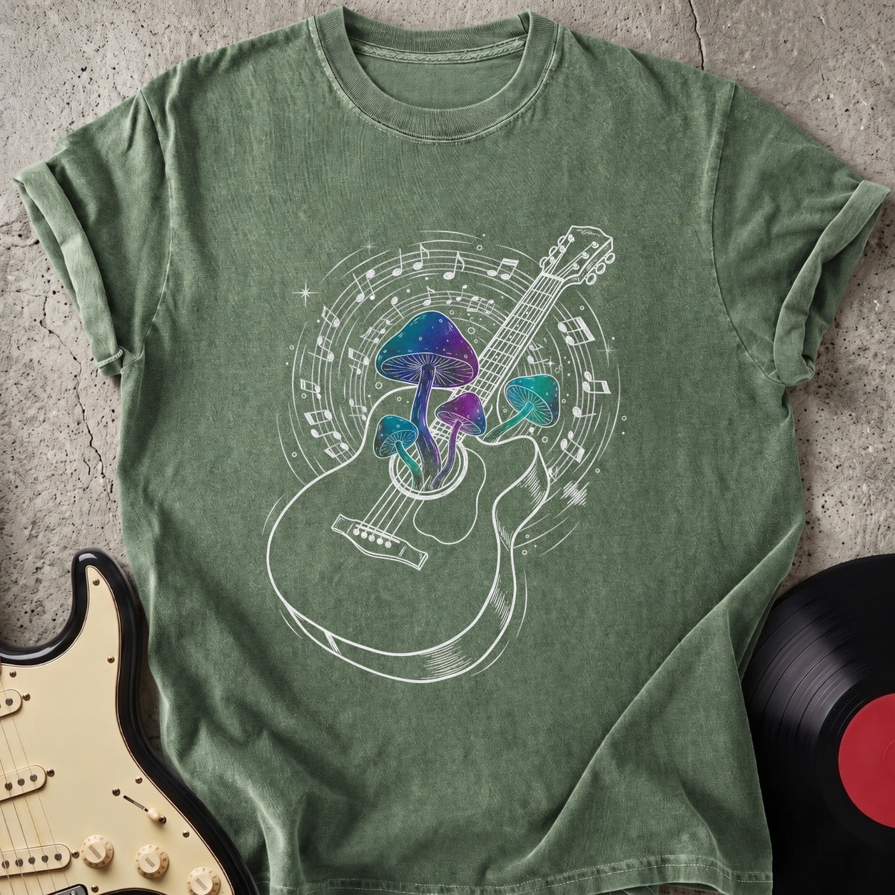 Guitar Mushroom T-shirt