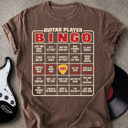 Guitar Player Bingo T-shirt
