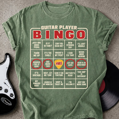Guitar Player Bingo T-shirt