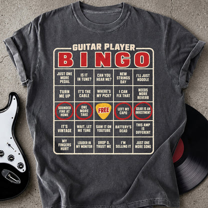 Guitar Player Bingo T-shirt