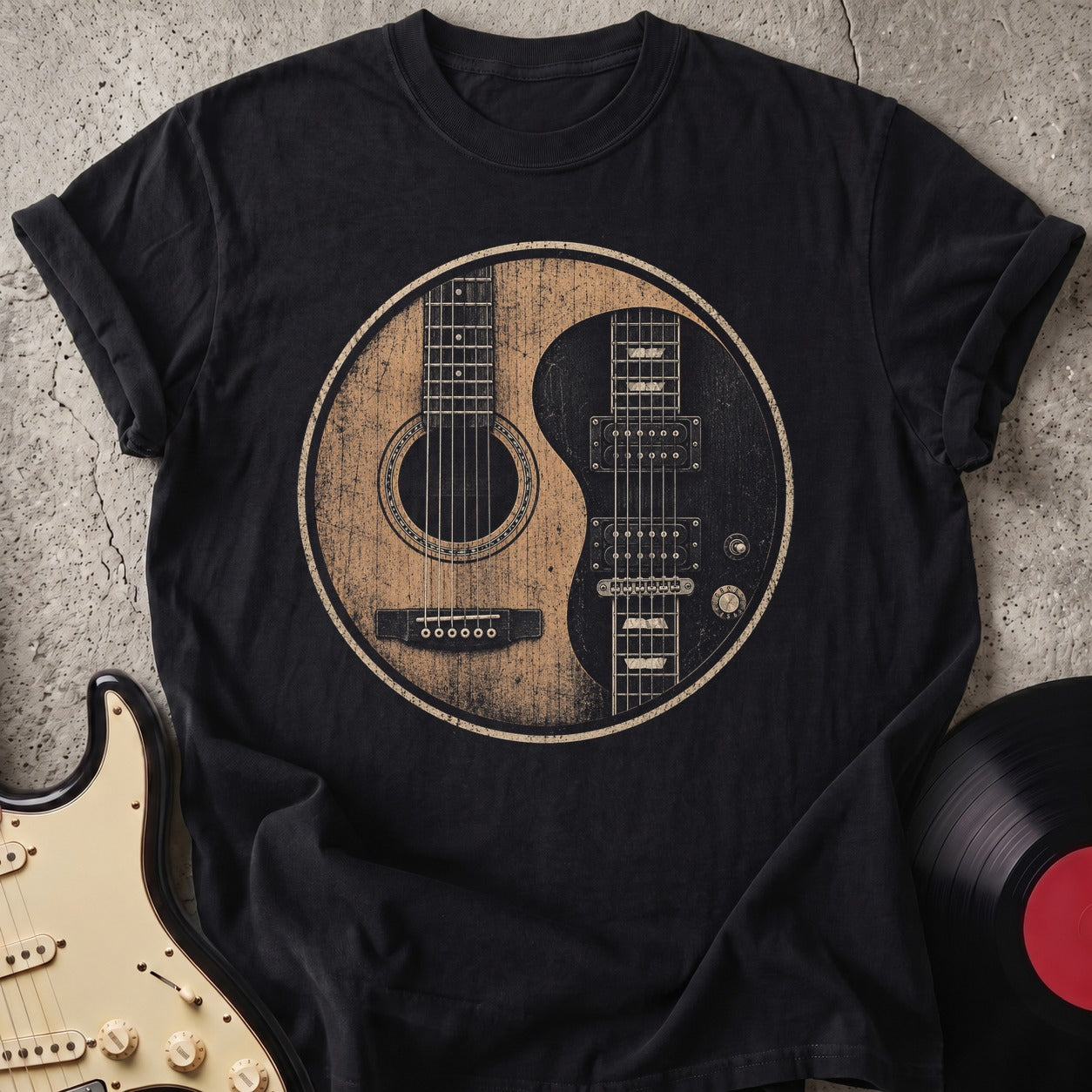 Guitar Yin Yang T-shirt