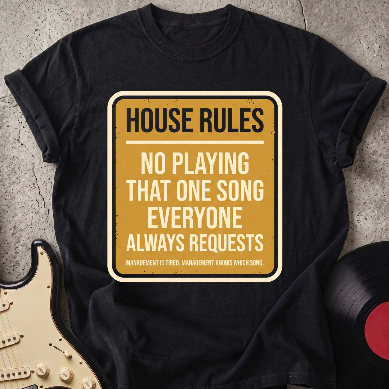House Rule Guitar T-shirt