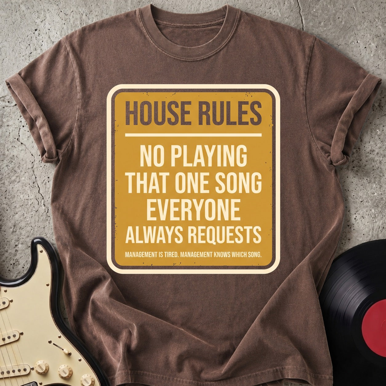 House Rule Guitar T-shirt