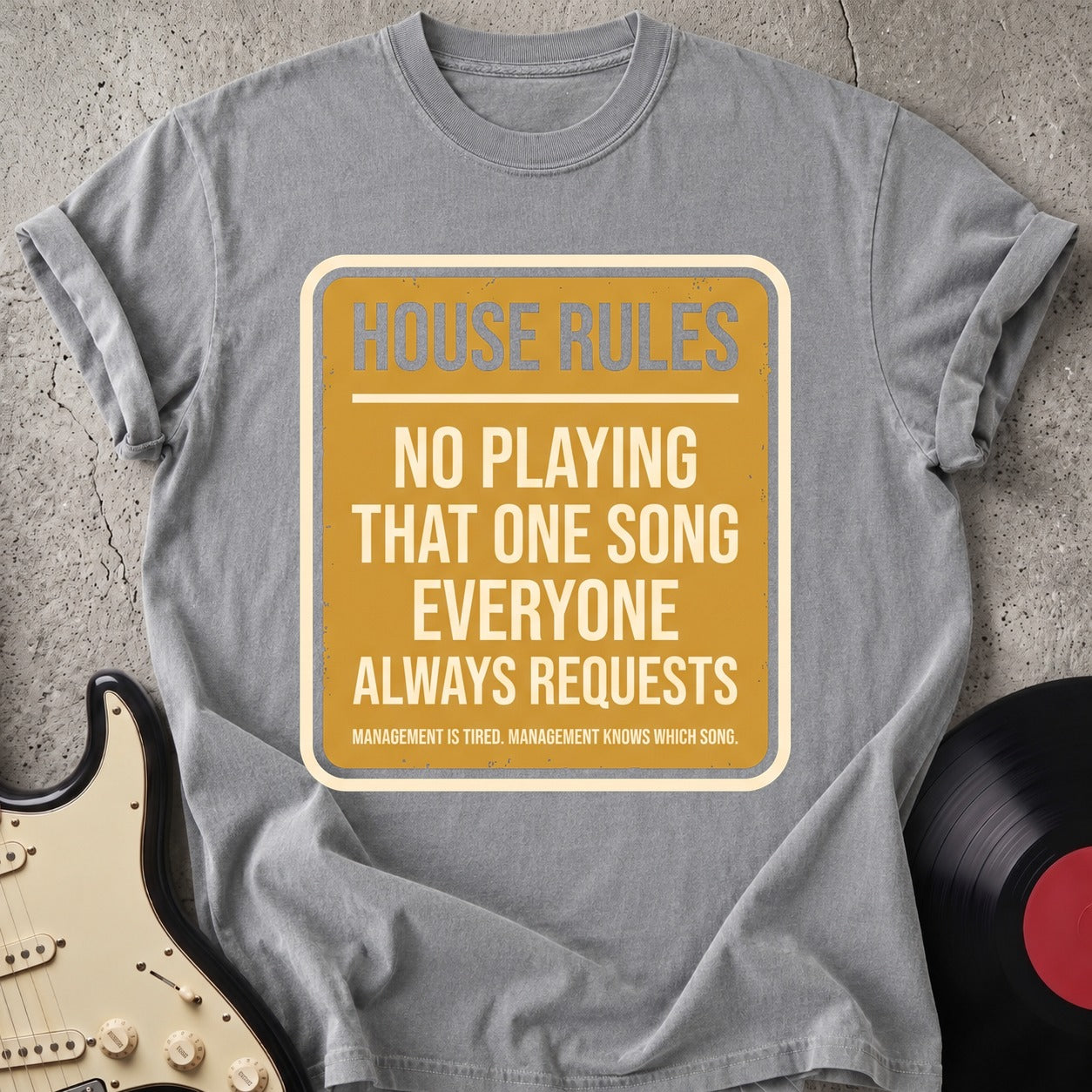 House Rule Guitar T-shirt