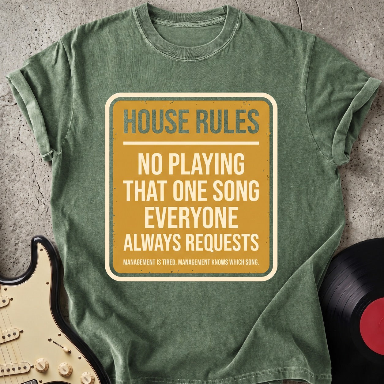House Rule Guitar T-shirt
