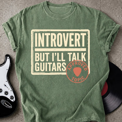 Introvert Talk Guitars T-shirt