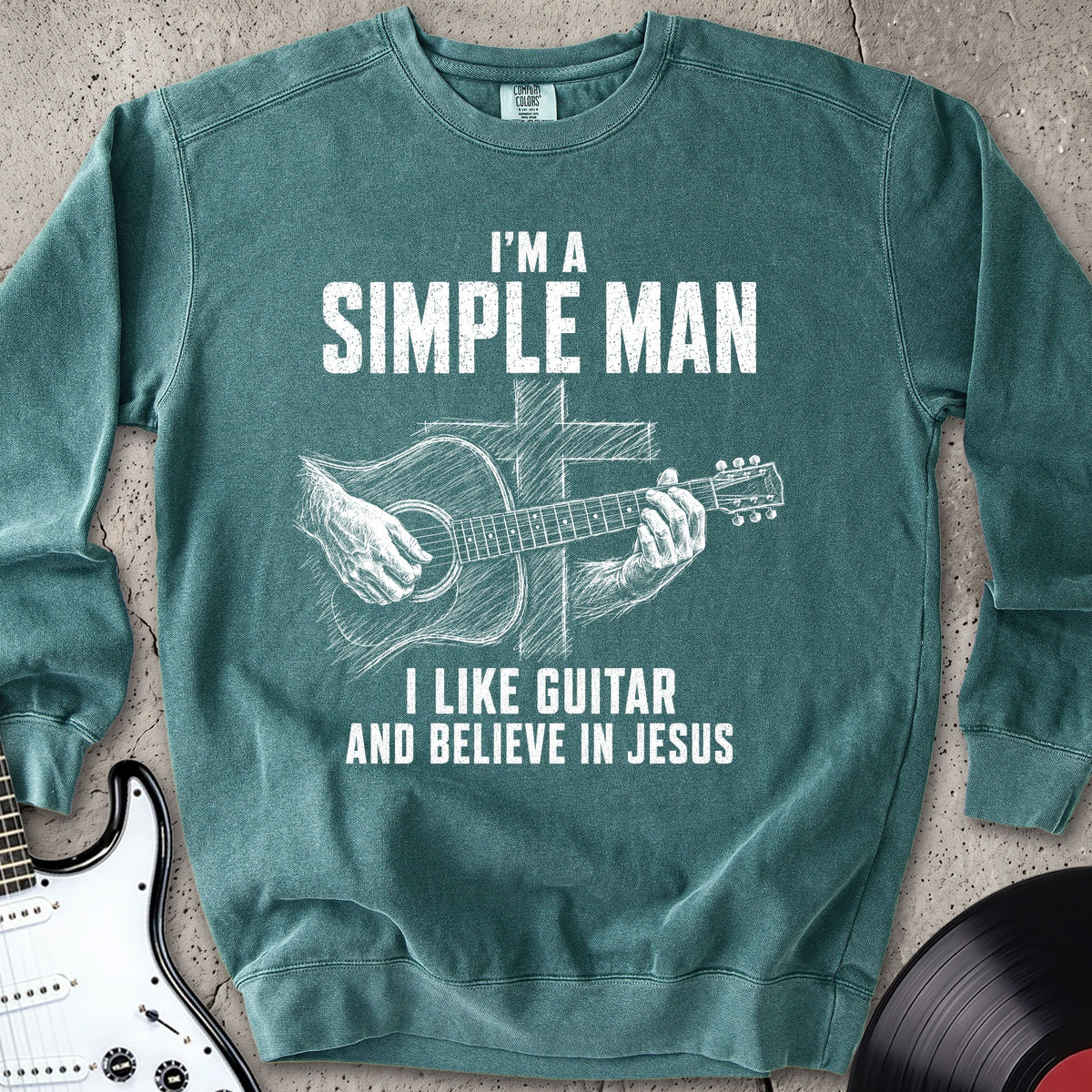 Jesus Guitar Sweatshirt