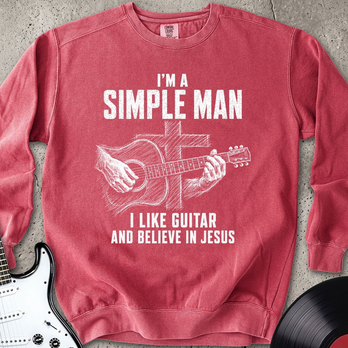 Jesus Guitar Sweatshirt