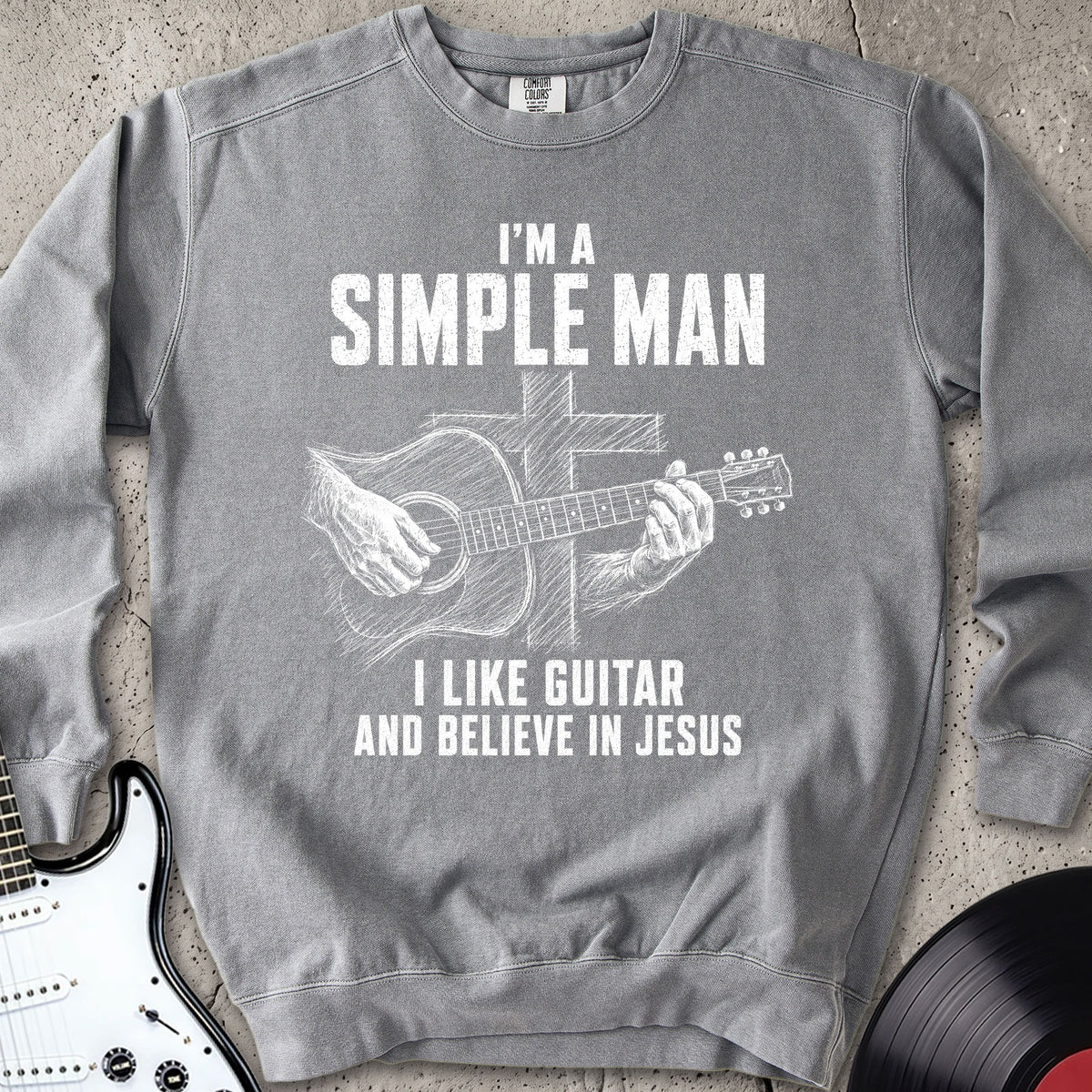 Jesus Guitar Sweatshirt