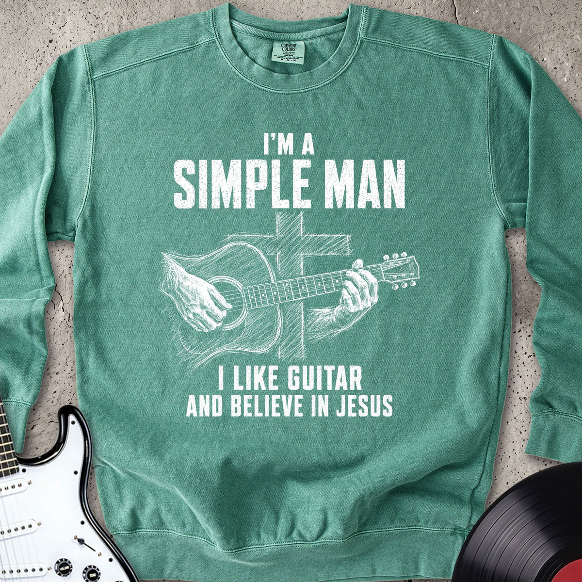 Jesus Guitar Sweatshirt