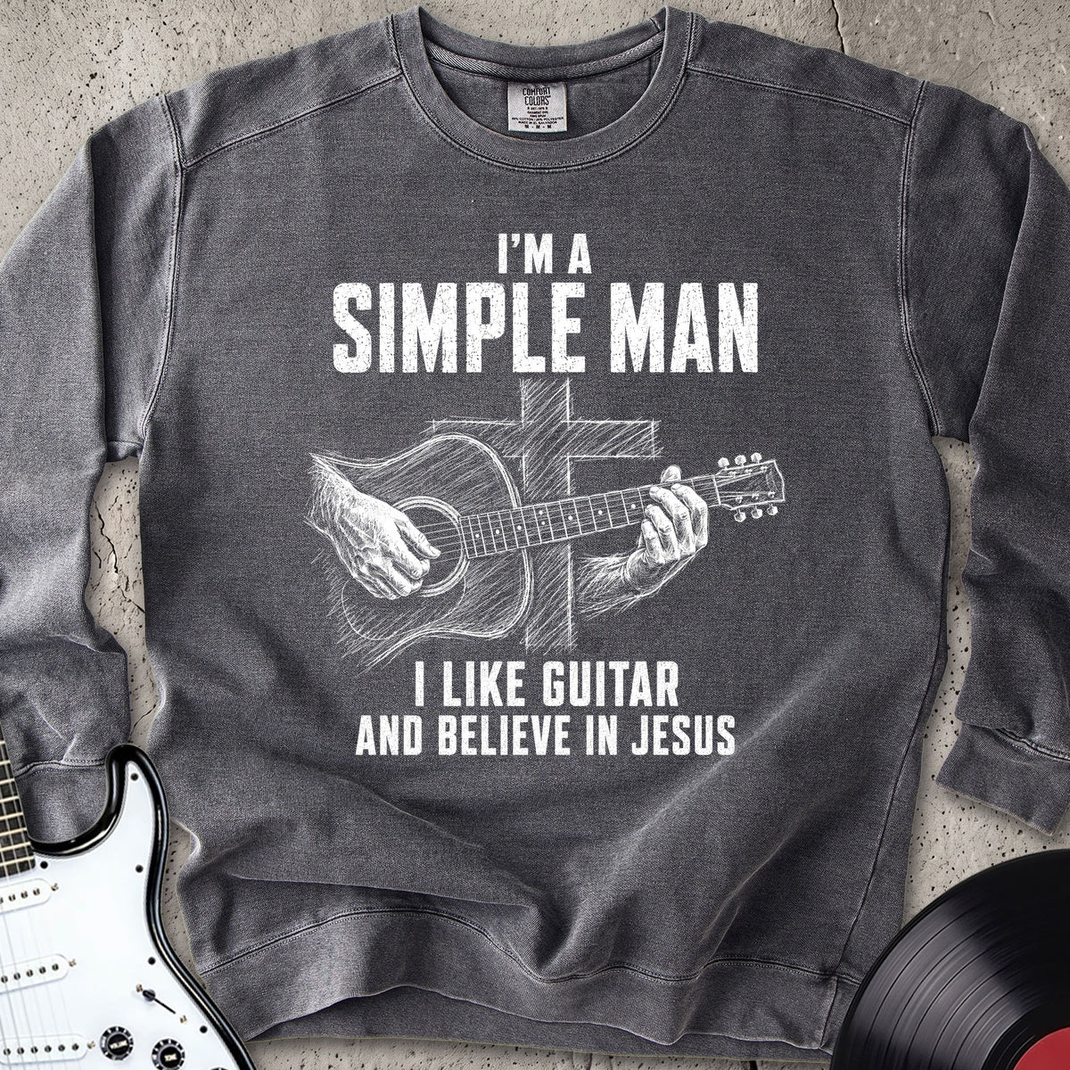 Jesus Guitar Sweatshirt