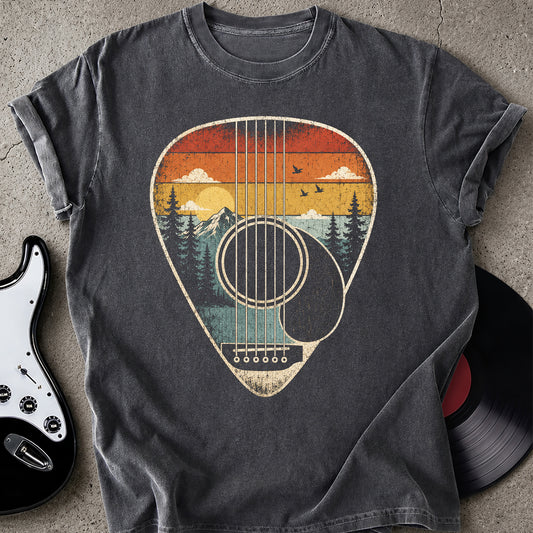 Sunset Guitar Pick T-shirt