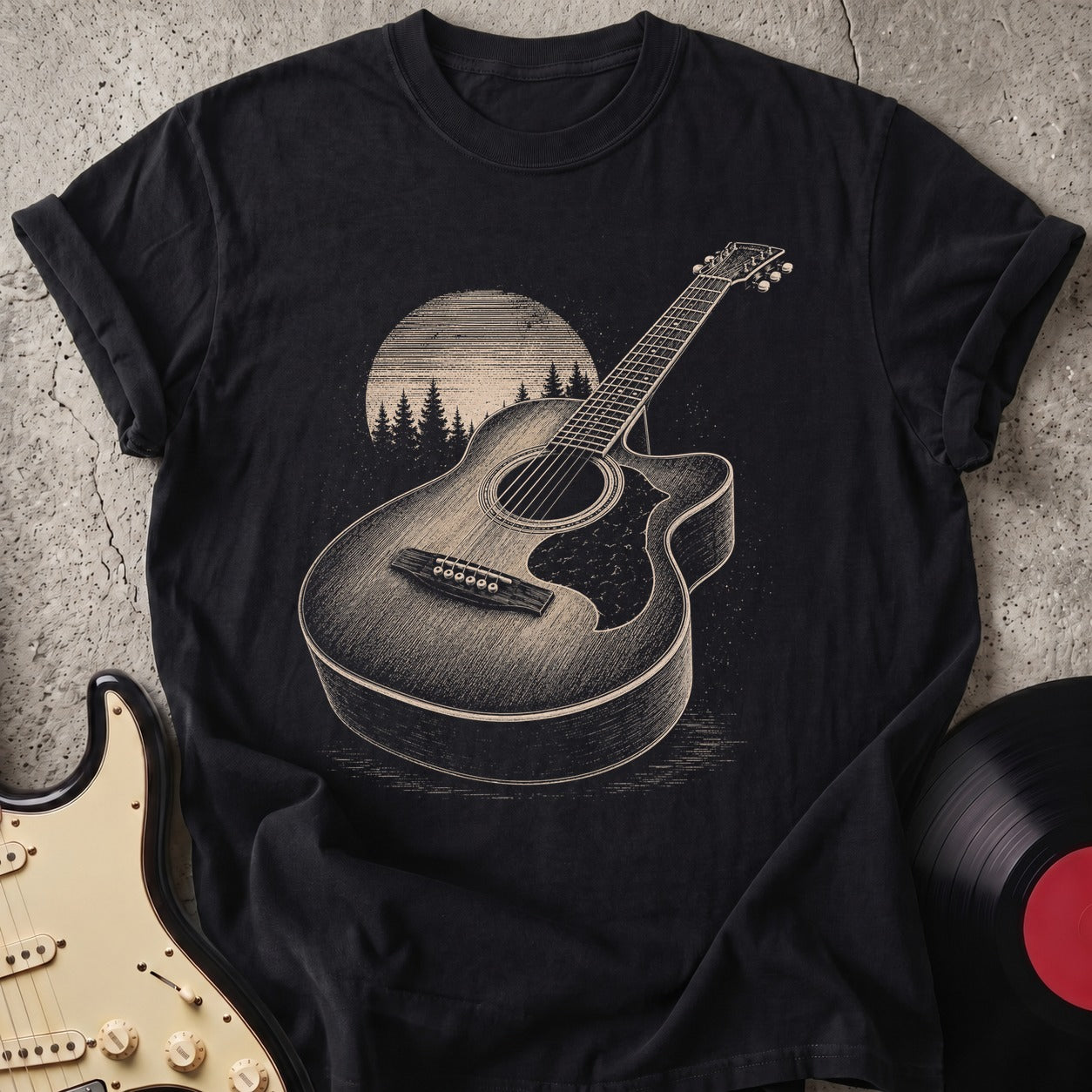 Moonlit Guitar T-shirt