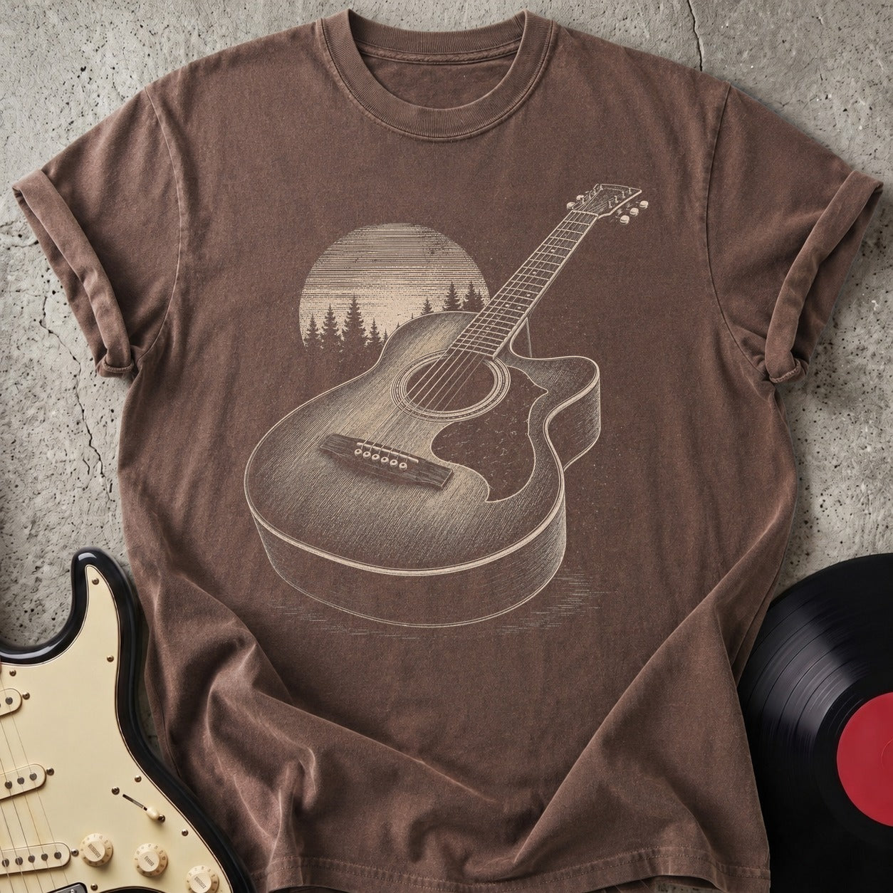 Moonlit Guitar T-shirt