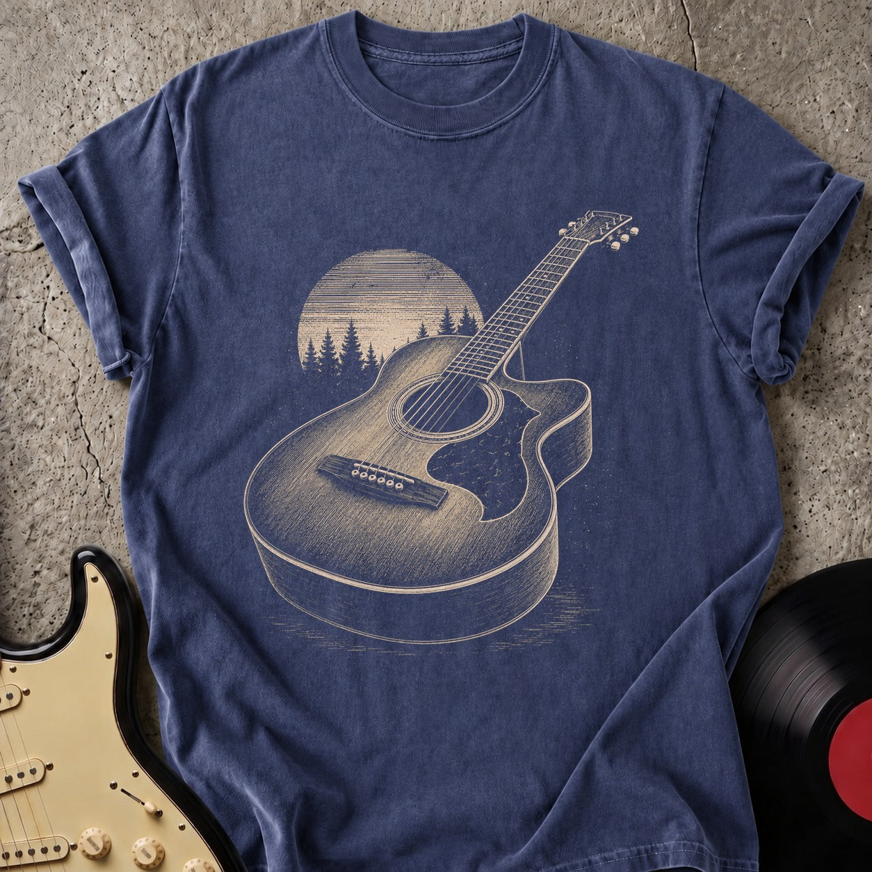 Moonlit Guitar T-shirt