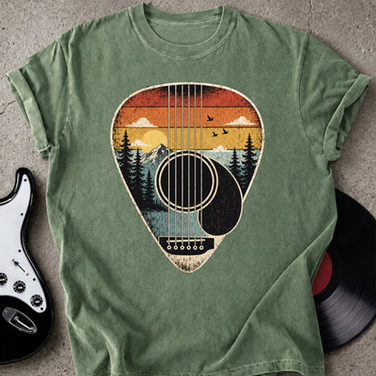 Sunset Guitar Pick T-shirt