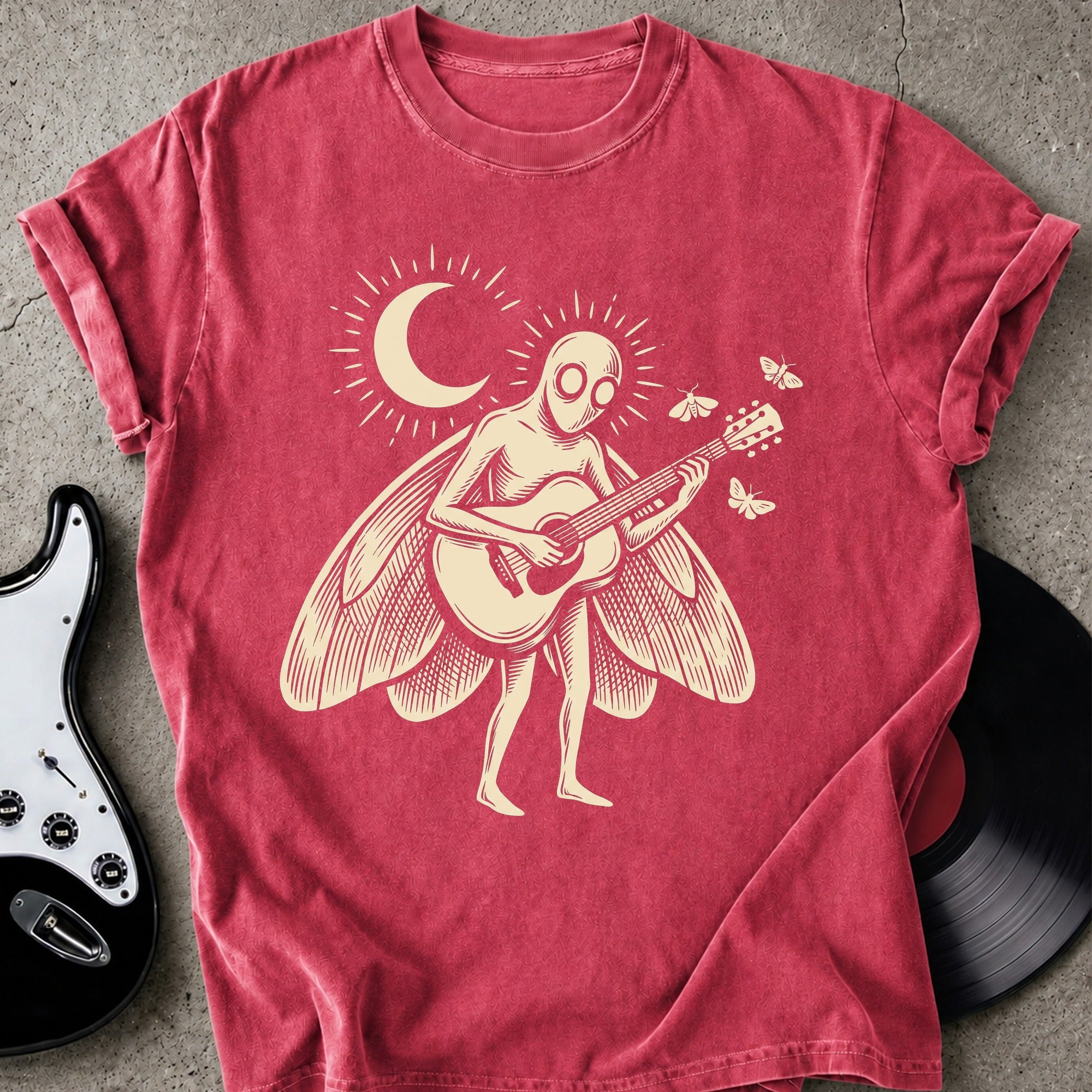 Mothman Guitar T-shirt