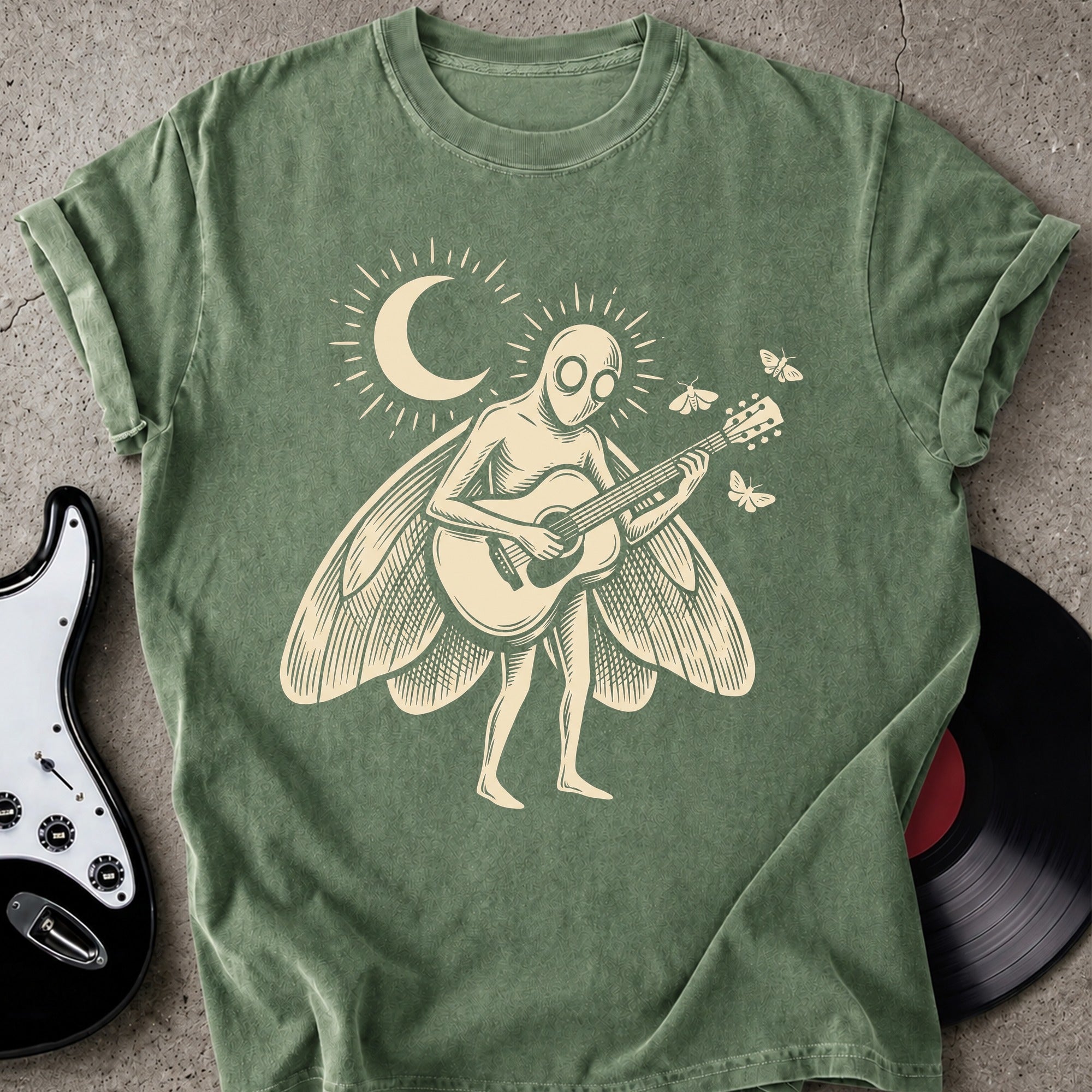 Mothman Guitar T-shirt