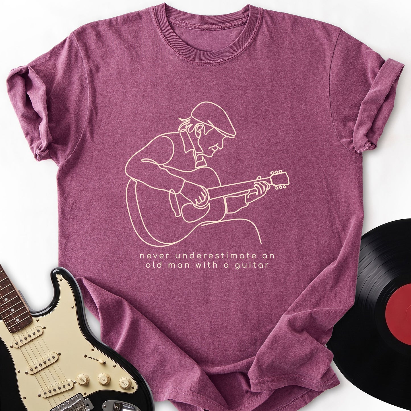 Old Man Guitar T-Shirt