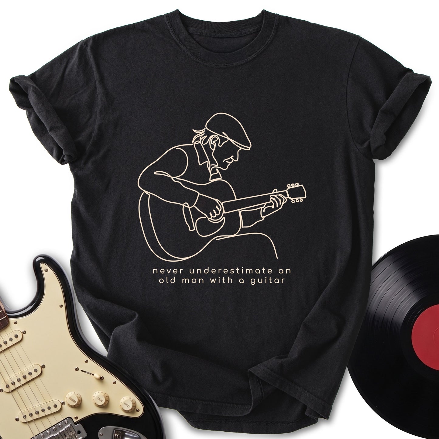 Old Man Guitar T-Shirt