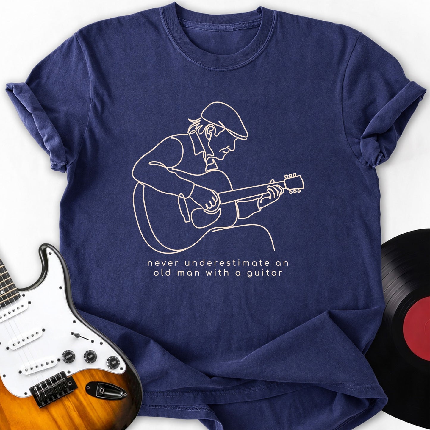 Old Man Guitar T-Shirt