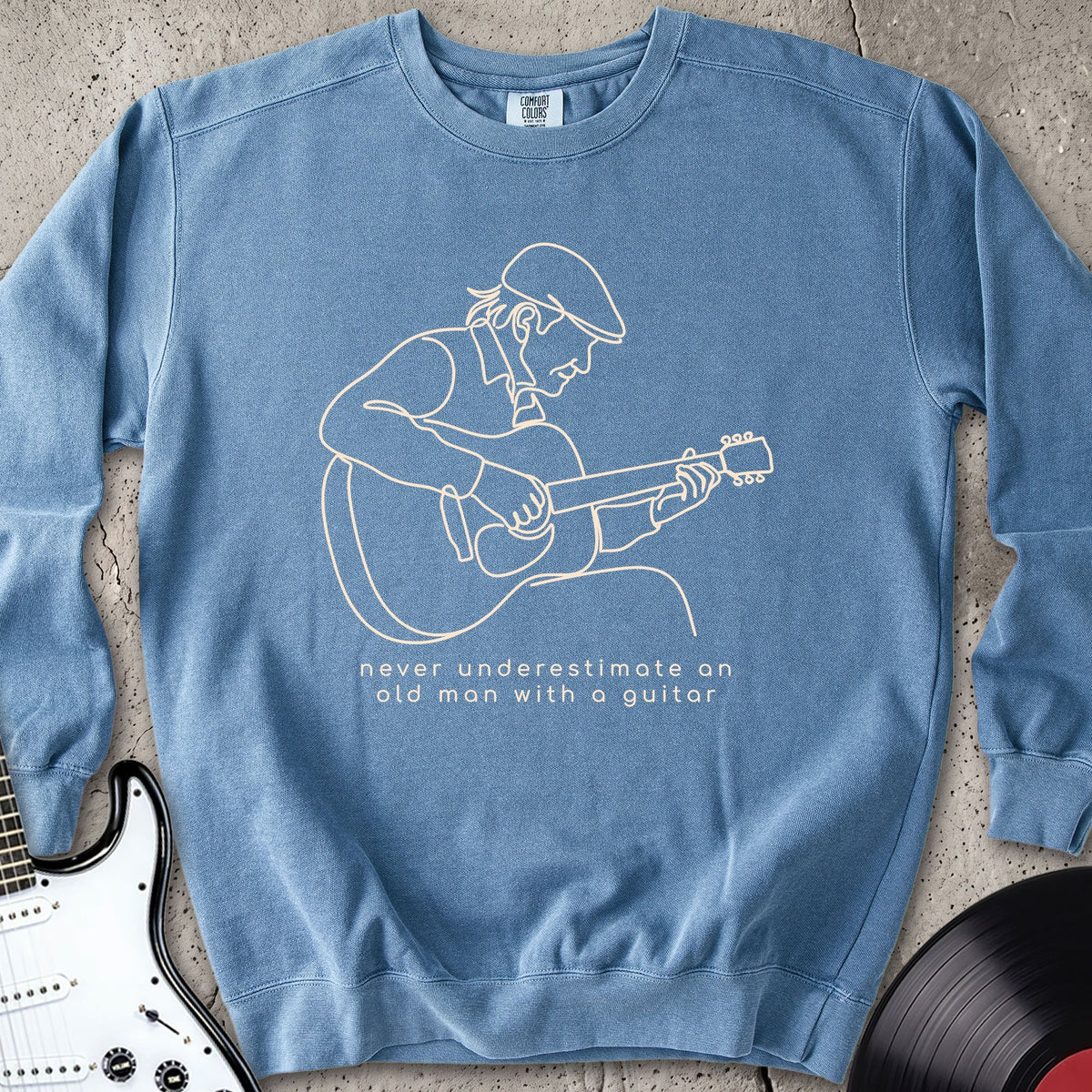 Old Man Guitar Line Sweatshirt