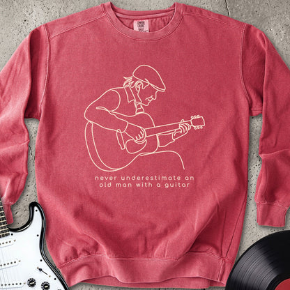 Old Man Guitar Line Sweatshirt