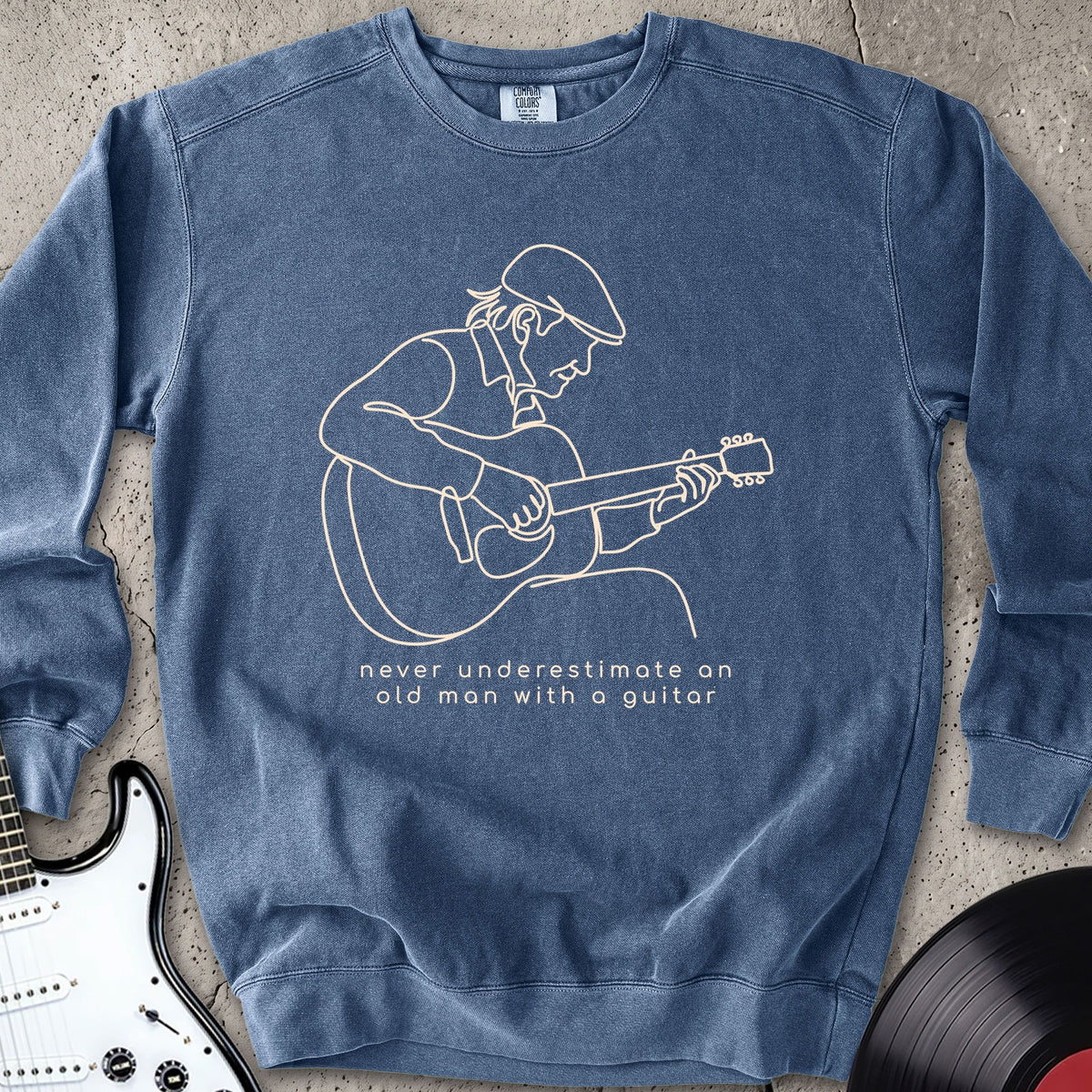 Old Man Guitar Line Sweatshirt
