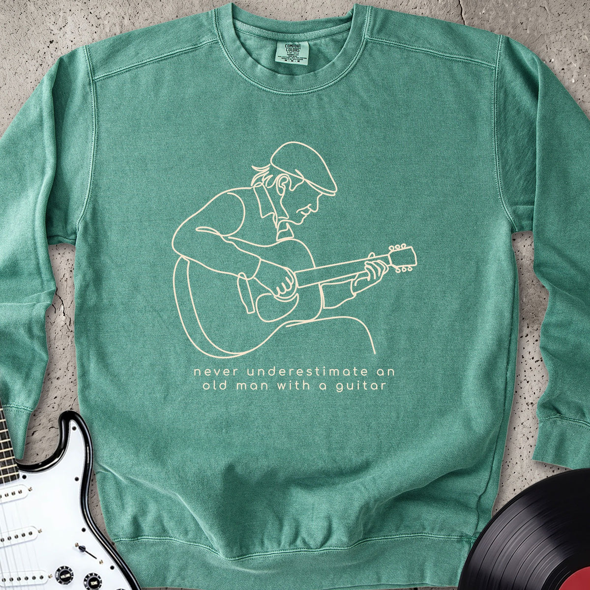 Old Man Guitar Line Sweatshirt