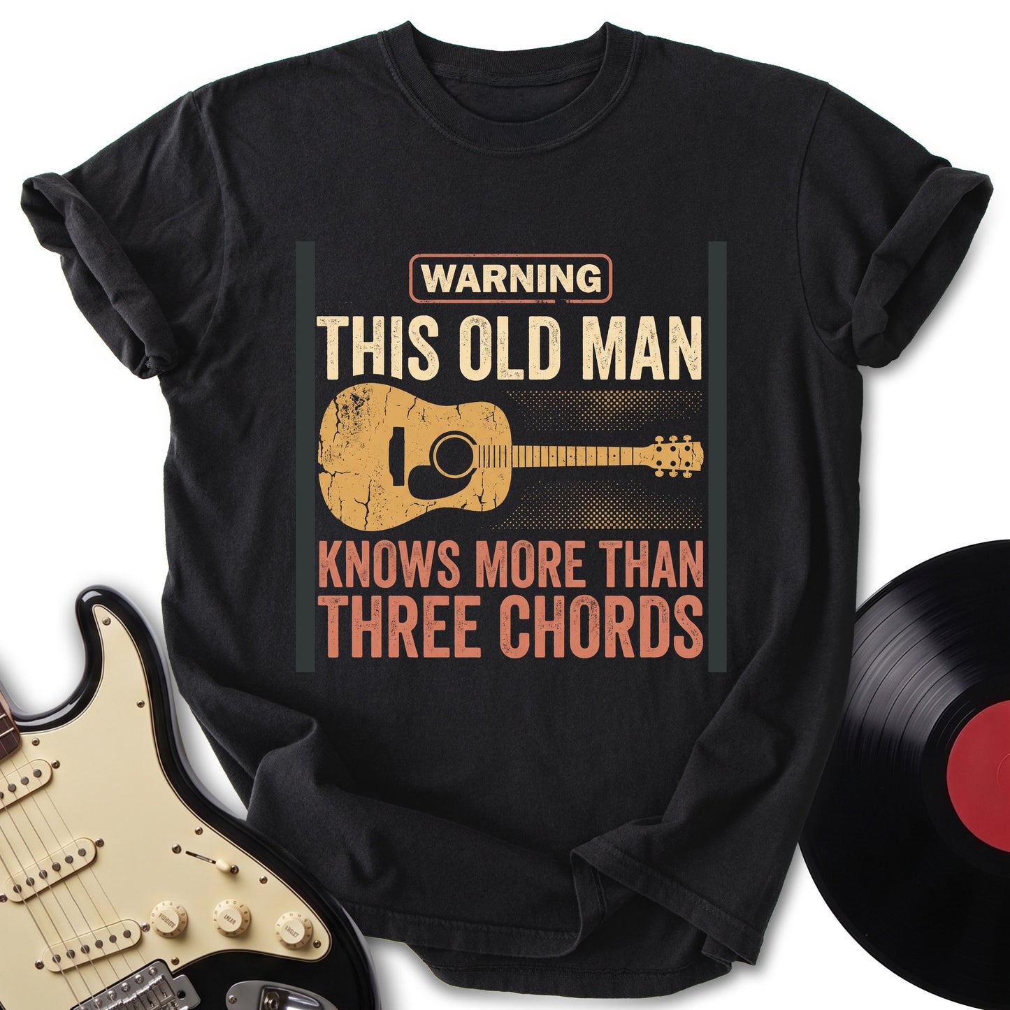Old Man Three Chords T-Shirt