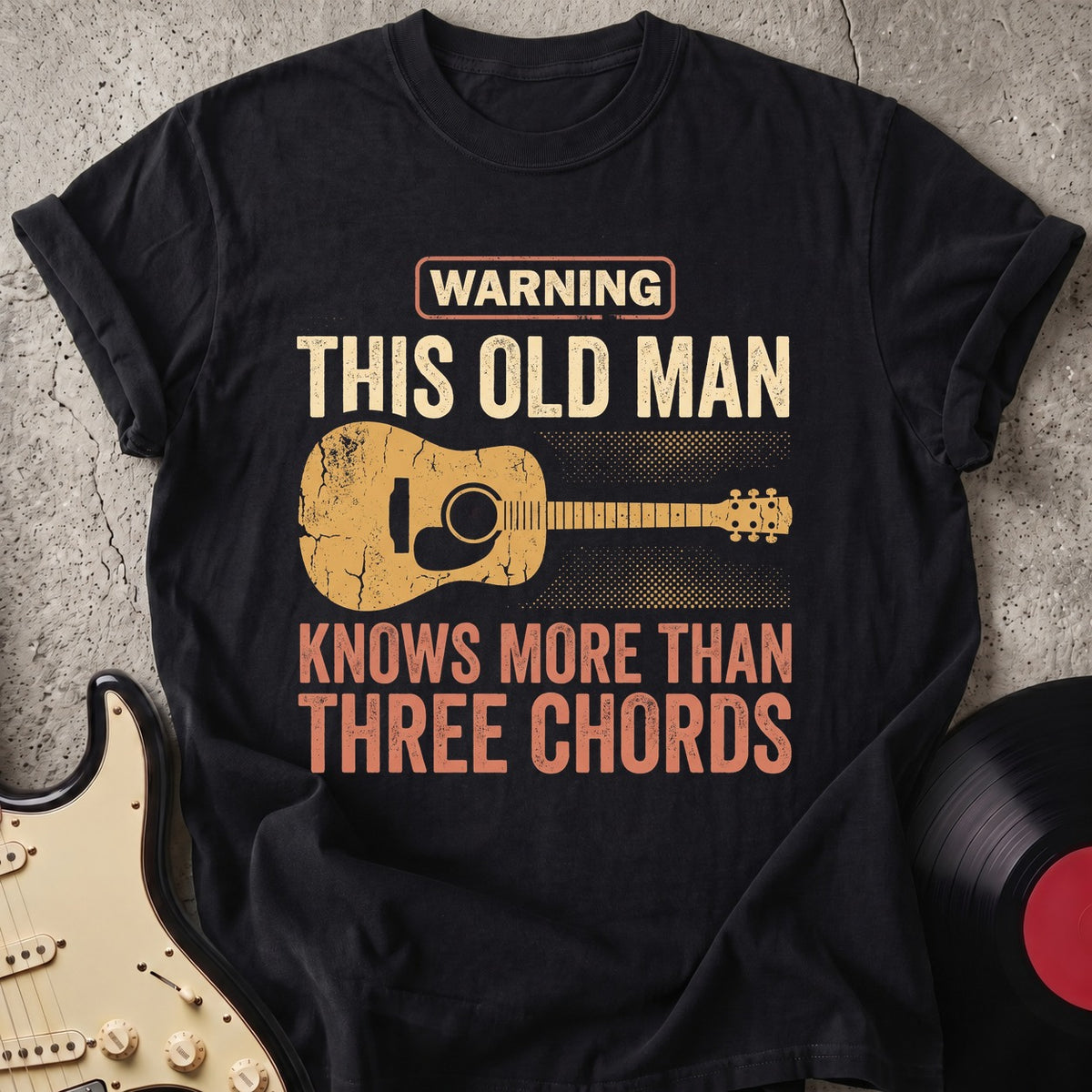 Warning Old Man T-shirt