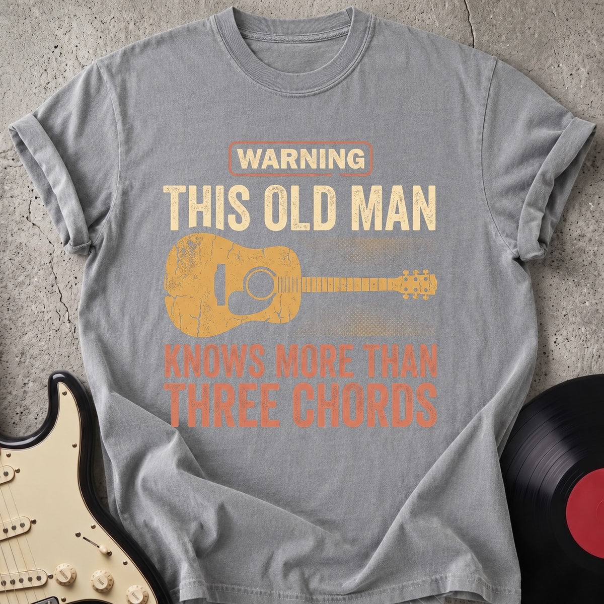 Warning Old Man T-shirt