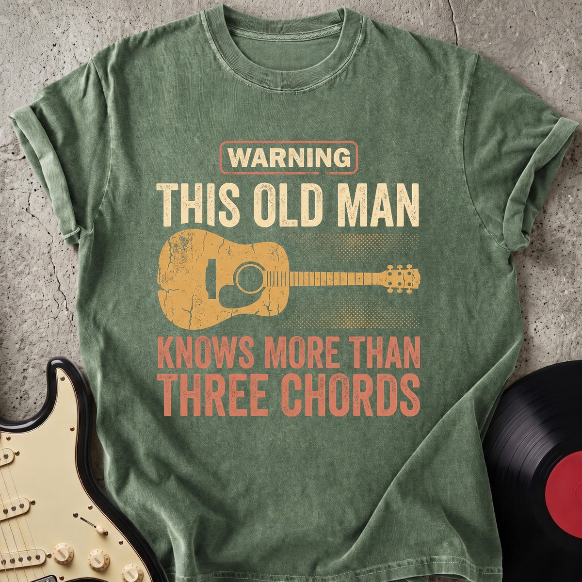 Warning Old Man T-shirt