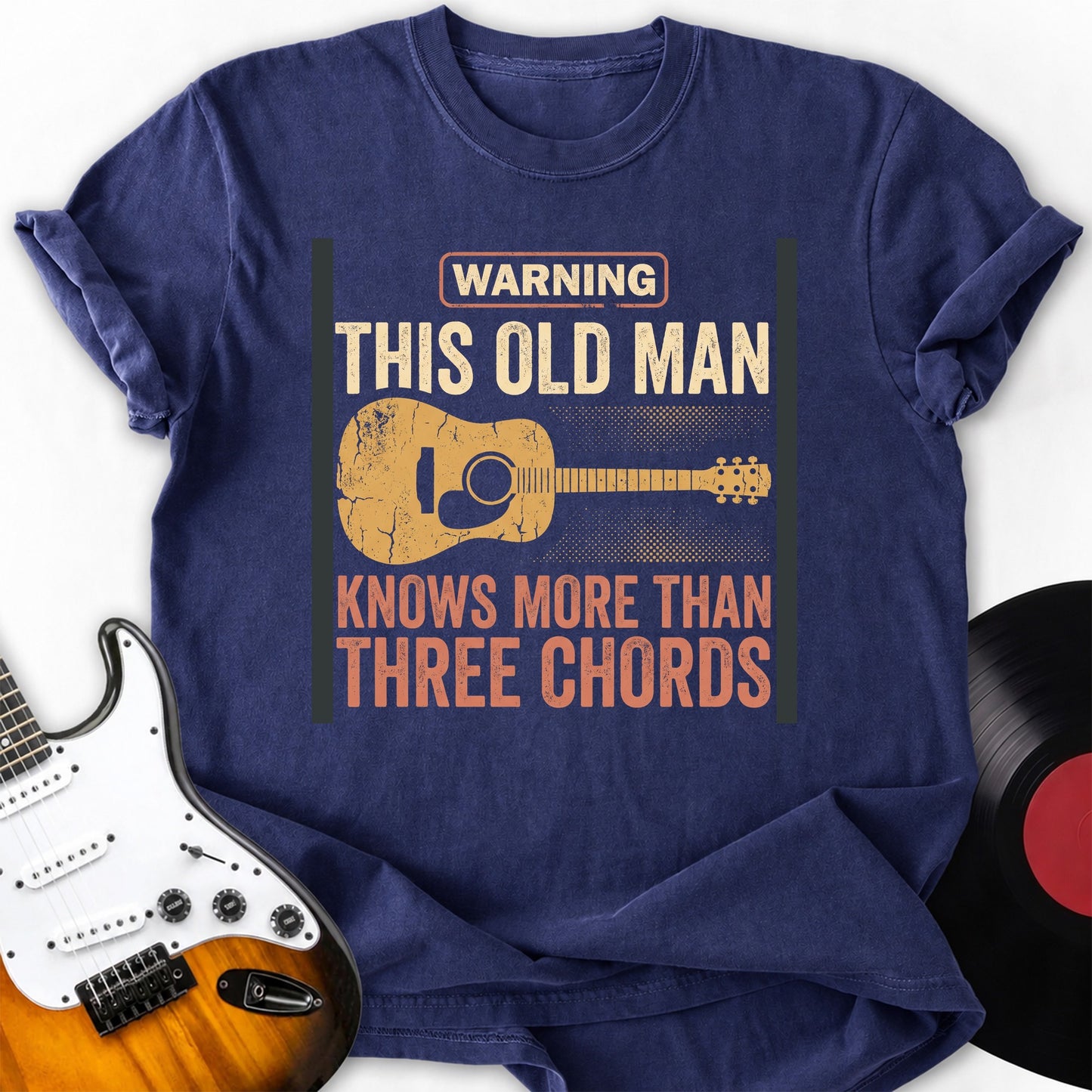 Old Man Three Chords T-Shirt