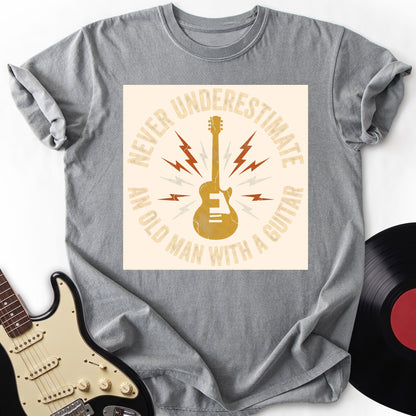 Old Man with Guitar T-Shirt