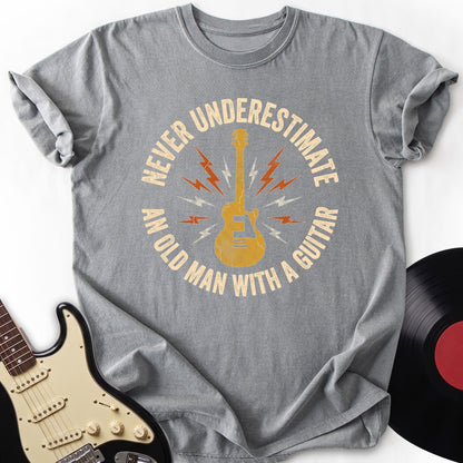 Old Man with Guitar T-Shirt