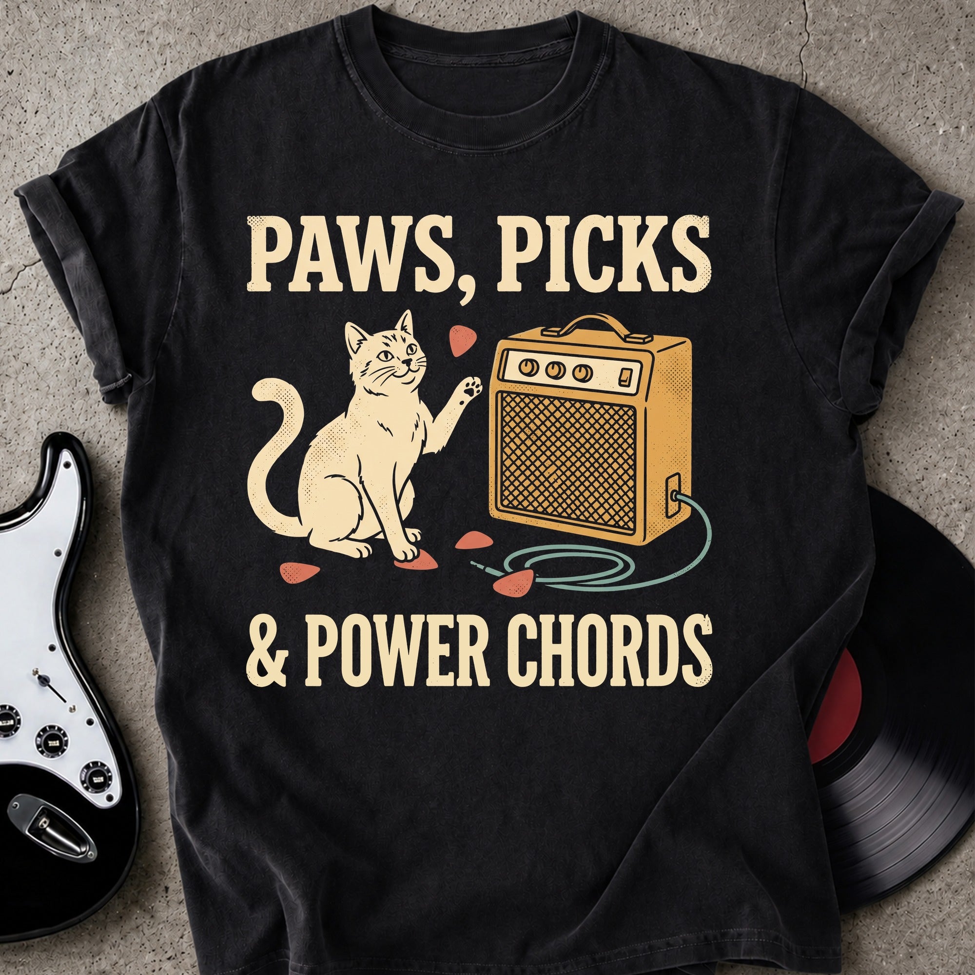 Paws Power Chords T-shirt