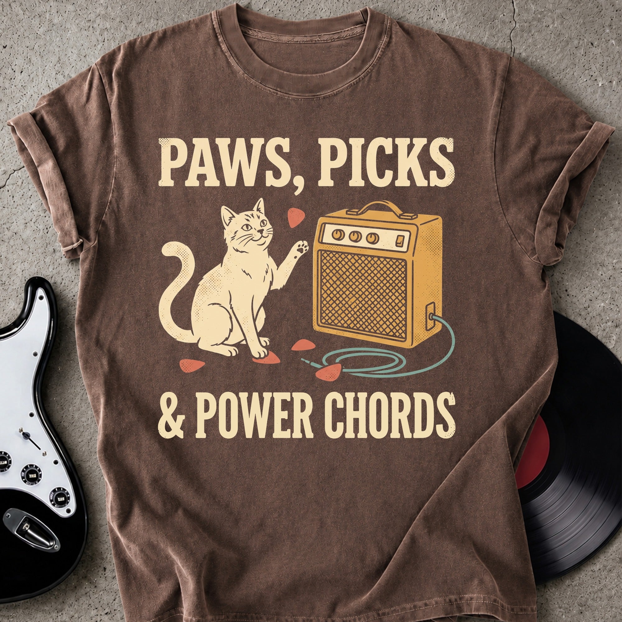 Paws Power Chords T-shirt