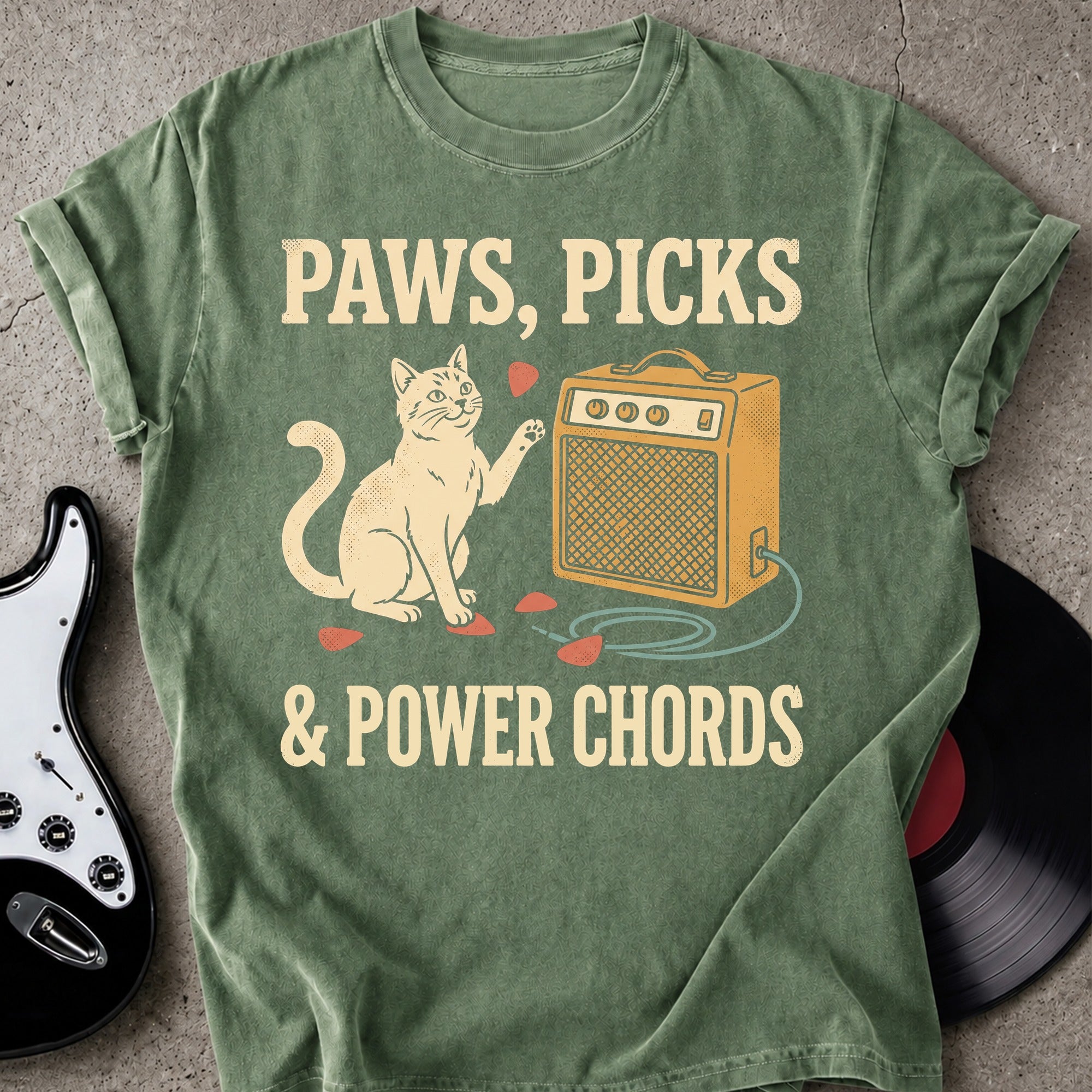 Paws Power Chords T-shirt