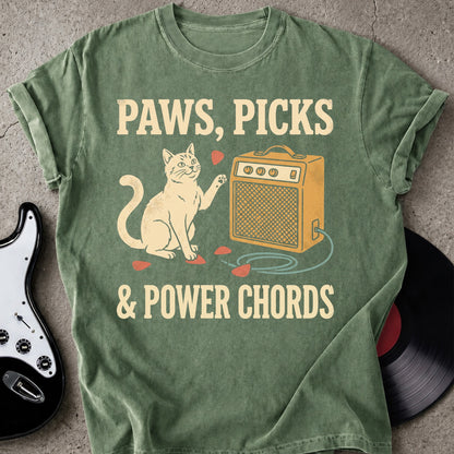 Paws Power Chords T-shirt