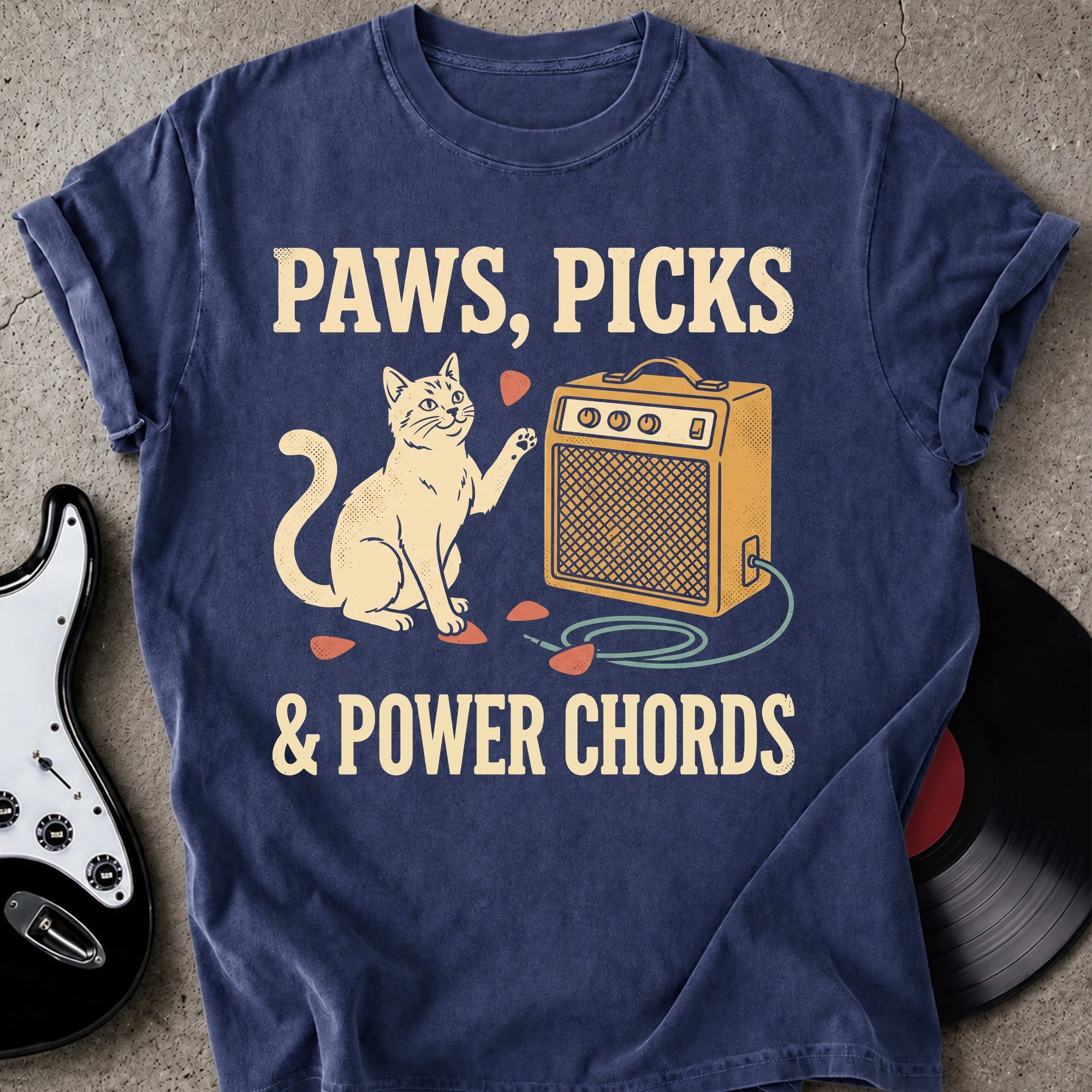 Paws Power Chords T-shirt