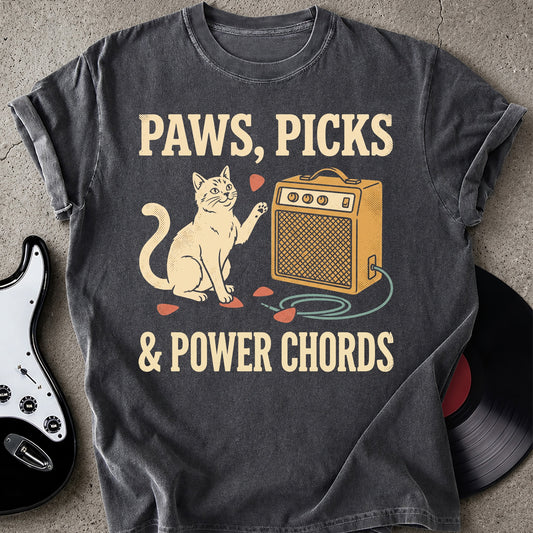 Paws Power Chords T-shirt