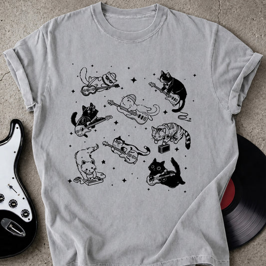 Cat Musician T-shirt