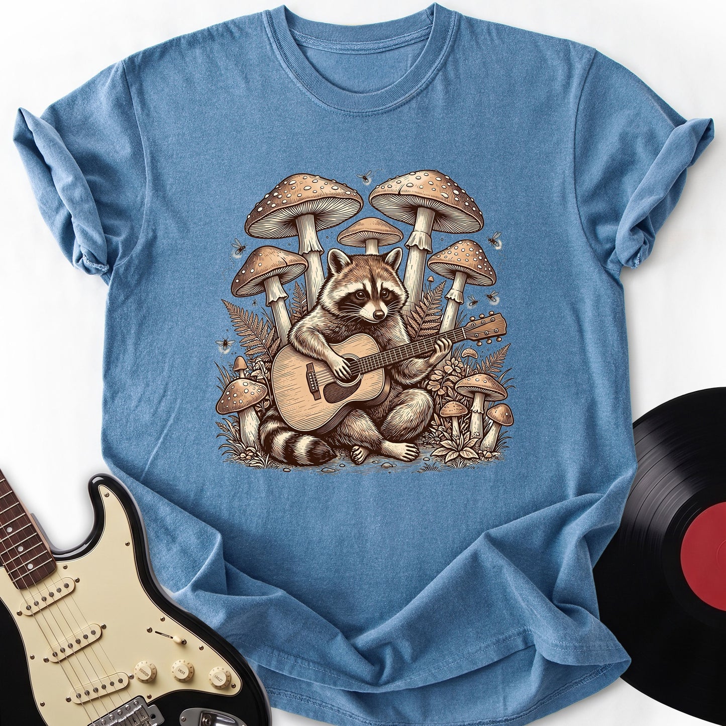 Raccon Guitar T-Shirt