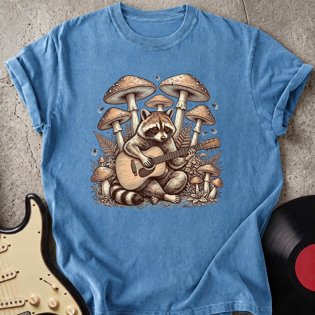 Raccoon Guitar T-shirt