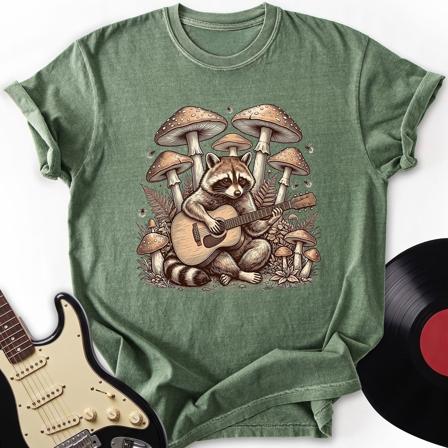 Raccon Guitar T-Shirt